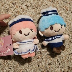 Sanrio Twinstars Plush Keychains